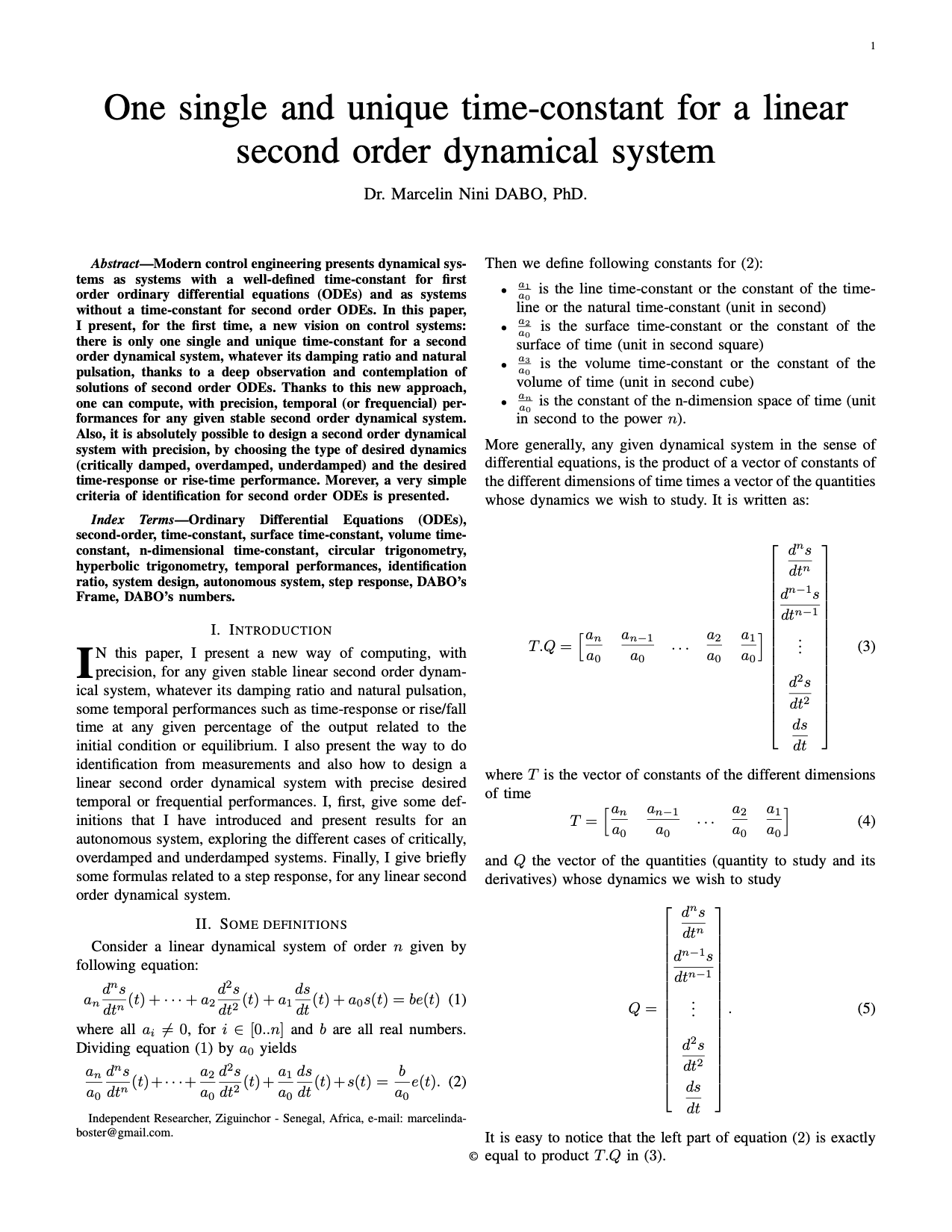 Marcelin_DABO_OneSingleUniqueTimeConstant